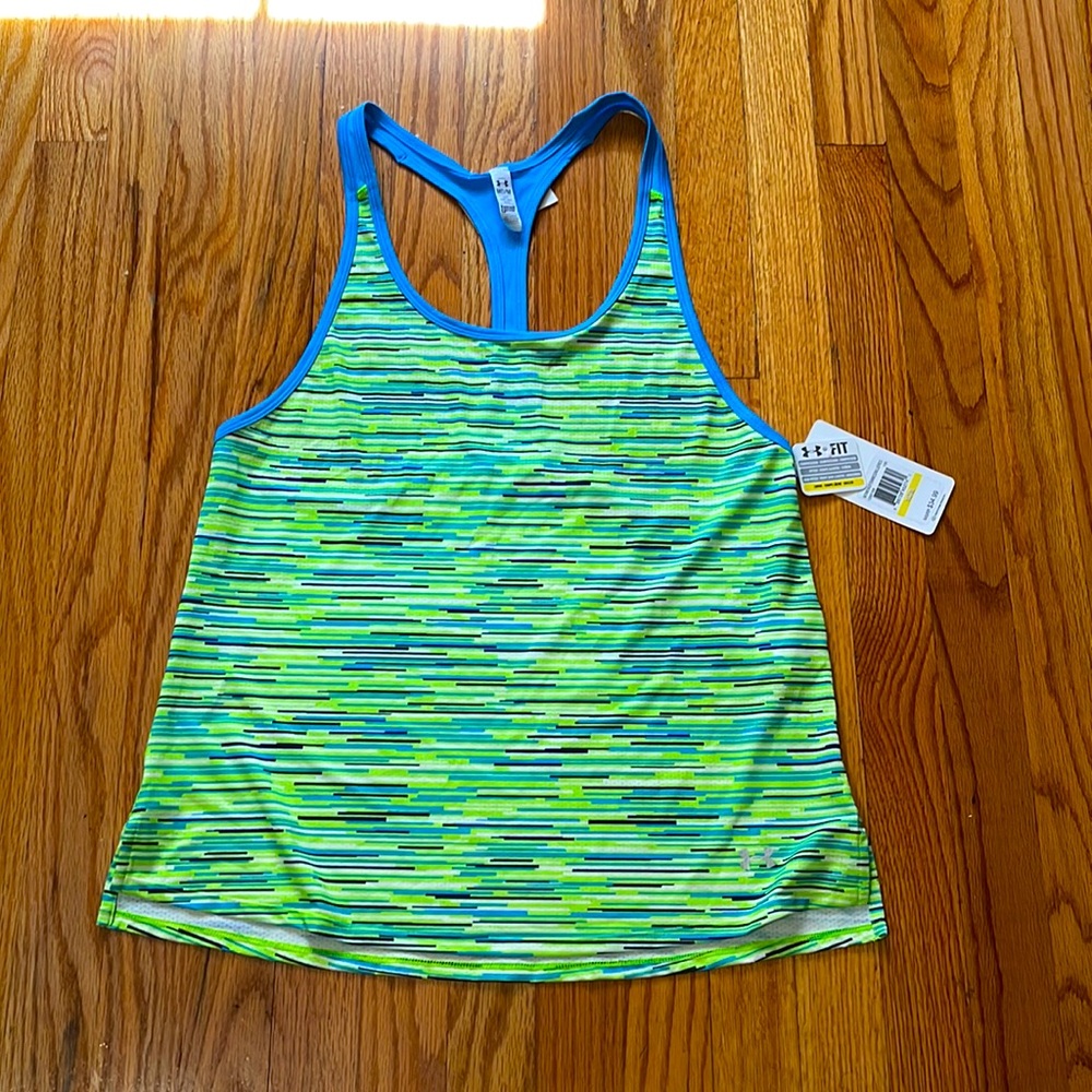 Under armor running T-shirt great for running Yoga. We're just hanging out soft